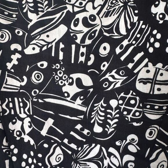 Vintage 80’s Gianni Versace Puff Sleeve Girls Dress Black & White - Picture 8 of 10